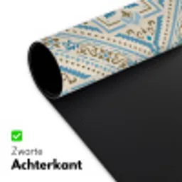 Perzisch Tapijt - Vloerkleed - Patronen - Blauw Muismat XXL klein -sfeer2