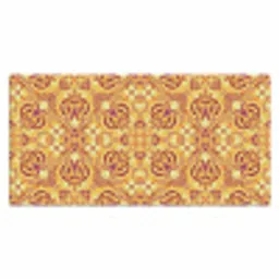 Perzisch Tapijt - Vloerkleed - Patronen - Oranje Muismat XXL klein -3d_leeg