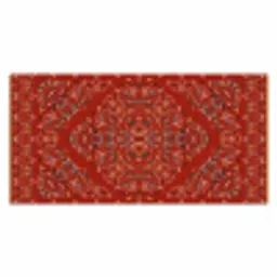 Perzisch Tapijt - Vloerkleed - Patronen - Rood Muismat XXL klein -3d_leeg