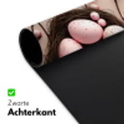 Roze - Bloesems - Eieren Muismat XXL klein -sfeer2
