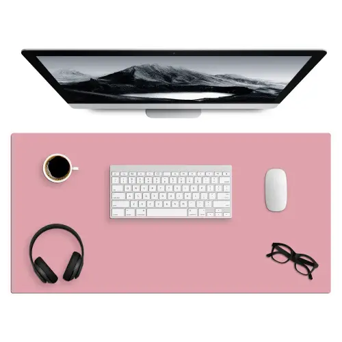 Roze - Kleuren - Interieur - Effen - Kleur Muismat XXL klein -3d