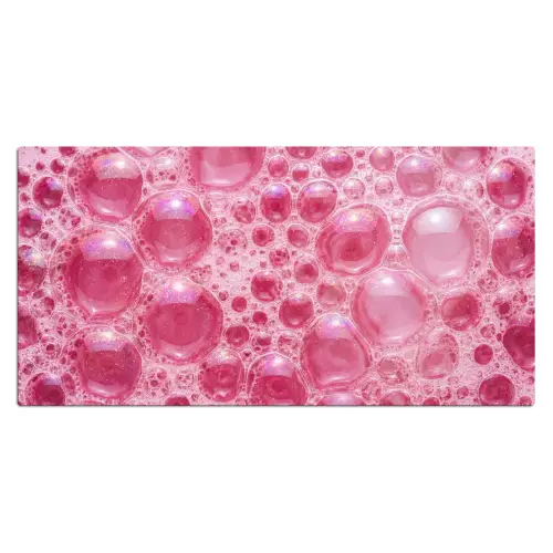 Roze - Schuim - Bubbels Muismat XXL klein -3d_leeg