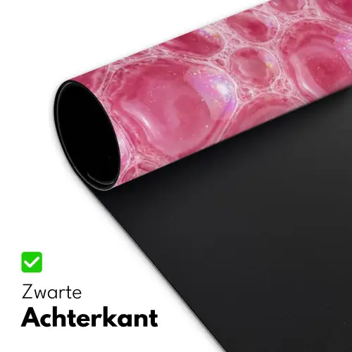 Roze - Schuim - Bubbels Muismat XXL klein -sfeer2