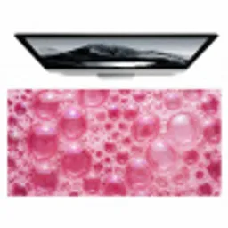 Roze - Schuim - Bubbels Muismat XXL klein -zzz3d