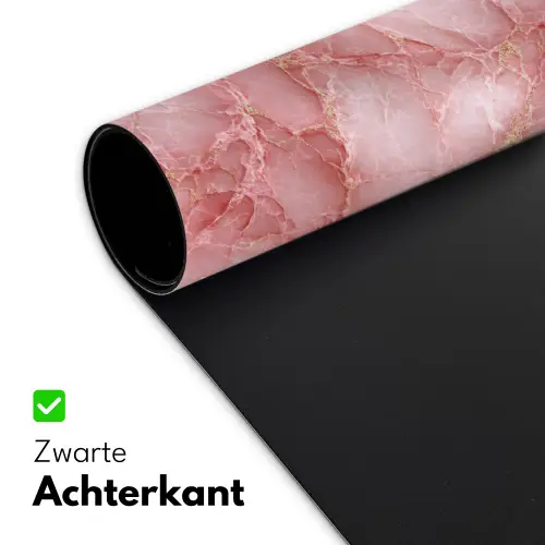 Roze - Kwarts - Goud - Marmer Muismat XXL klein 681 -sfeer2