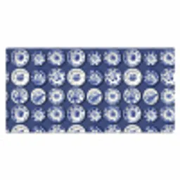 Borden - Floraal - Blauw Muismat XXL klein 681 -3d_leeg