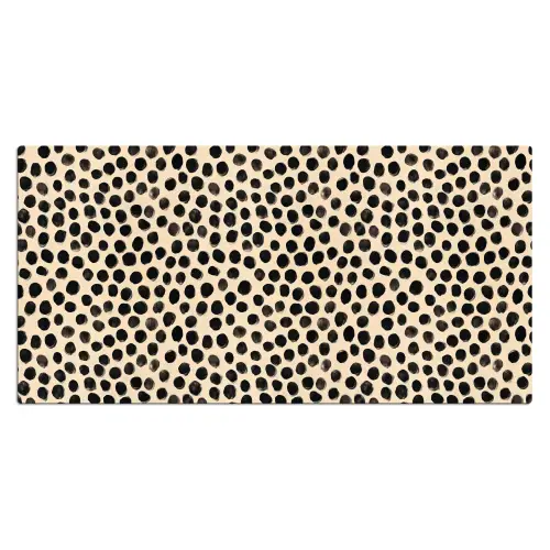 Stippen - Patroon - Zwart Muismat XXL klein 681 -3d_leeg