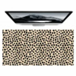 Stippen - Patroon - Zwart Muismat XXL klein 681 -zzz3d