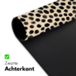 Stippen - Patroon - Zwart Muismat XXL klein 681 -sfeer2