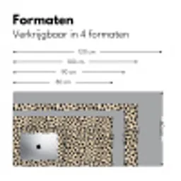 Stippen - Patroon - Zwart Muismat XXL klein 681 -sfeer5