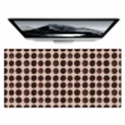 Stippen - Patroon - Bruin Muismat XXL klein 681 -zzz3d