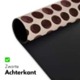 Stippen - Patroon - Bruin Muismat XXL klein 681 -sfeer2