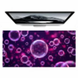 Paars - Bubbels - Schuim Muismat XXL klein -zzz3d