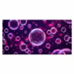 Paars - Bubbels - Schuim Muismat XXL klein -3d_leeg