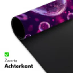 Paars - Bubbels - Schuim Muismat XXL klein -sfeer2