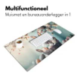 Konijn - Eieren - Mand Muismat XXL klein -sfeer4