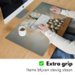 Konijn - Eieren - Kleurrijk Muismat XXL klein -sfeer3