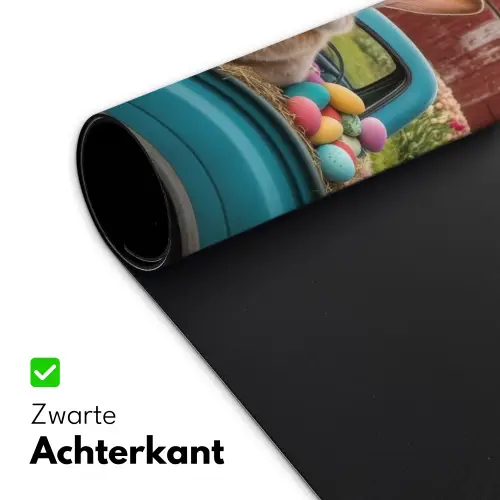Konijn - Boerderij - Eieren Muismat XXL klein -sfeer2
