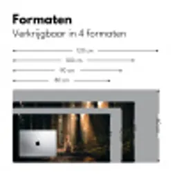 Konijn - Bos - Zonnestralen Muismat XXL klein -sfeer5