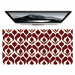Rood - Druppelpatroon - Grafisch Muismat XXL klein 681 -zzz3d