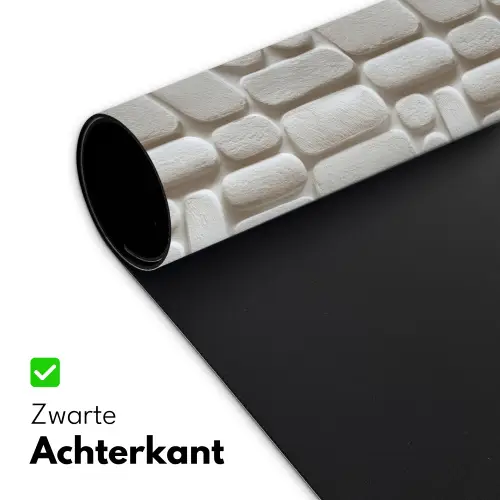 Reliëf - Structuur - Wit Muismat XXL klein 681 -sfeer2