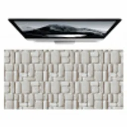 Reliëf - Structuur - Wit Muismat XXL klein 681 -zzz3d