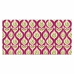 Retro - Floraal - Paars Muismat XXL klein 681 -3d_leeg