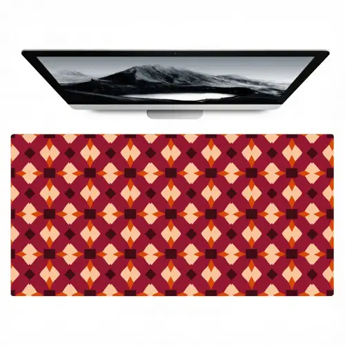 Retro - Patroon - Kleurrijk Muismat XXL klein 681 -zzz3d