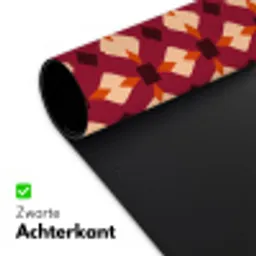 Retro - Patroon - Kleurrijk Muismat XXL klein 681 -sfeer2