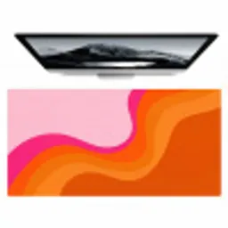 Retro - Waves - Kleurrijk Muismat XXL klein -zzz3d