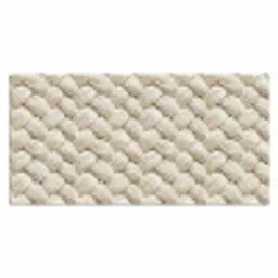 Touw - Gebreid - Beige Muismat XXL klein 681 -3d_leeg