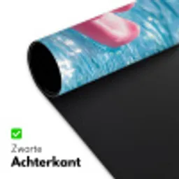 Badeend - Dobberend - Roze Muismat XXL klein -sfeer2