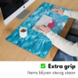 Badeend - Dobberend - Roze Muismat XXL klein -sfeer3