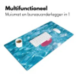 Badeend - Dobberend - Roze Muismat XXL klein -sfeer4
