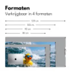 Badeend - Stoer - Golven Muismat XXL klein -sfeer5