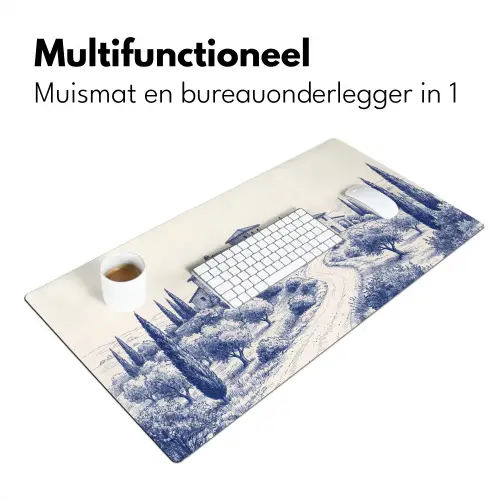 Rustiek - Landgoed - Blauw Muismat XXL klein -sfeer4