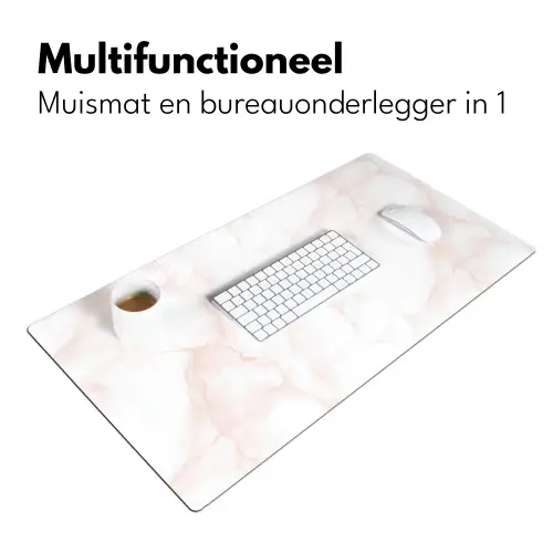 Zalmroze - Marmer - Aders Muismat XXL klein 681 -sfeer4