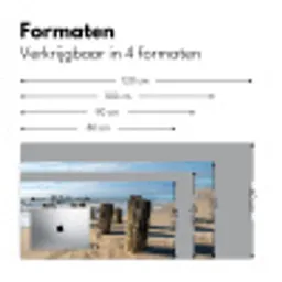 Zand - Strand - Paal - Water - Zomer Muismat XXL klein -sfeer5