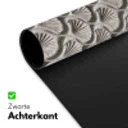 Zand - Schelpenvorm - Grijs Muismat XXL klein 681 -sfeer2