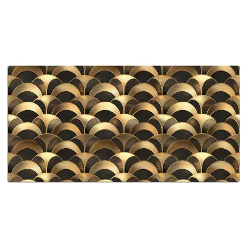 Schubben - Structuur - Goud Muismat XXL klein 681 -3d_leeg