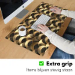 Schubben - Structuur - Goud Muismat XXL klein 681 -sfeer3
