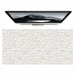 Schubben - Wit - Elegant Muismat XXL klein 681 -zzz3d