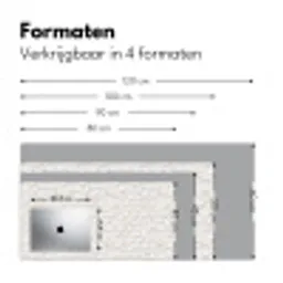 Schubben - Wit - Elegant Muismat XXL klein 681 -sfeer5
