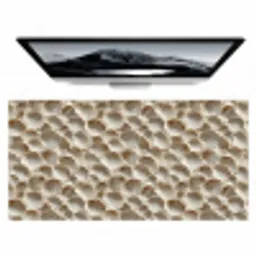 Schelpen - Waaiervorm - Wit Muismat XXL klein 681 -zzz3d