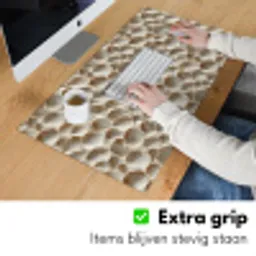 Schelpen - Waaiervorm - Wit Muismat XXL klein 681 -sfeer3