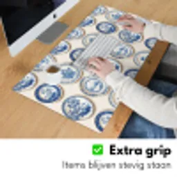 Borden - Bomen - Planten - Blauw Muismat XXL klein 681 -sfeer3