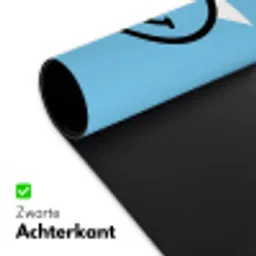 Smiley - Blauw - Bliksem Muismat XXL klein -sfeer2