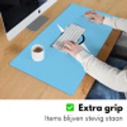 Smiley - Blauw - Bliksem Muismat XXL klein -sfeer3