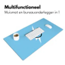 Smiley - Blauw - Bliksem Muismat XXL klein -sfeer4