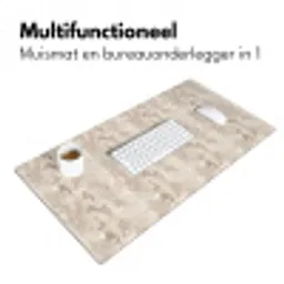 Slang - Patroon - Beige Muismat XXL klein 681 -sfeer4